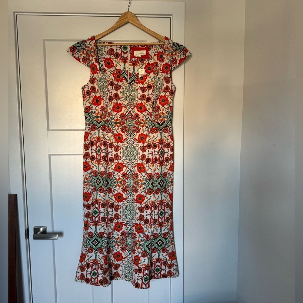 NWT: Anthropologie Cecily Fit n Flare Sweetheart Dress by Maeve XL